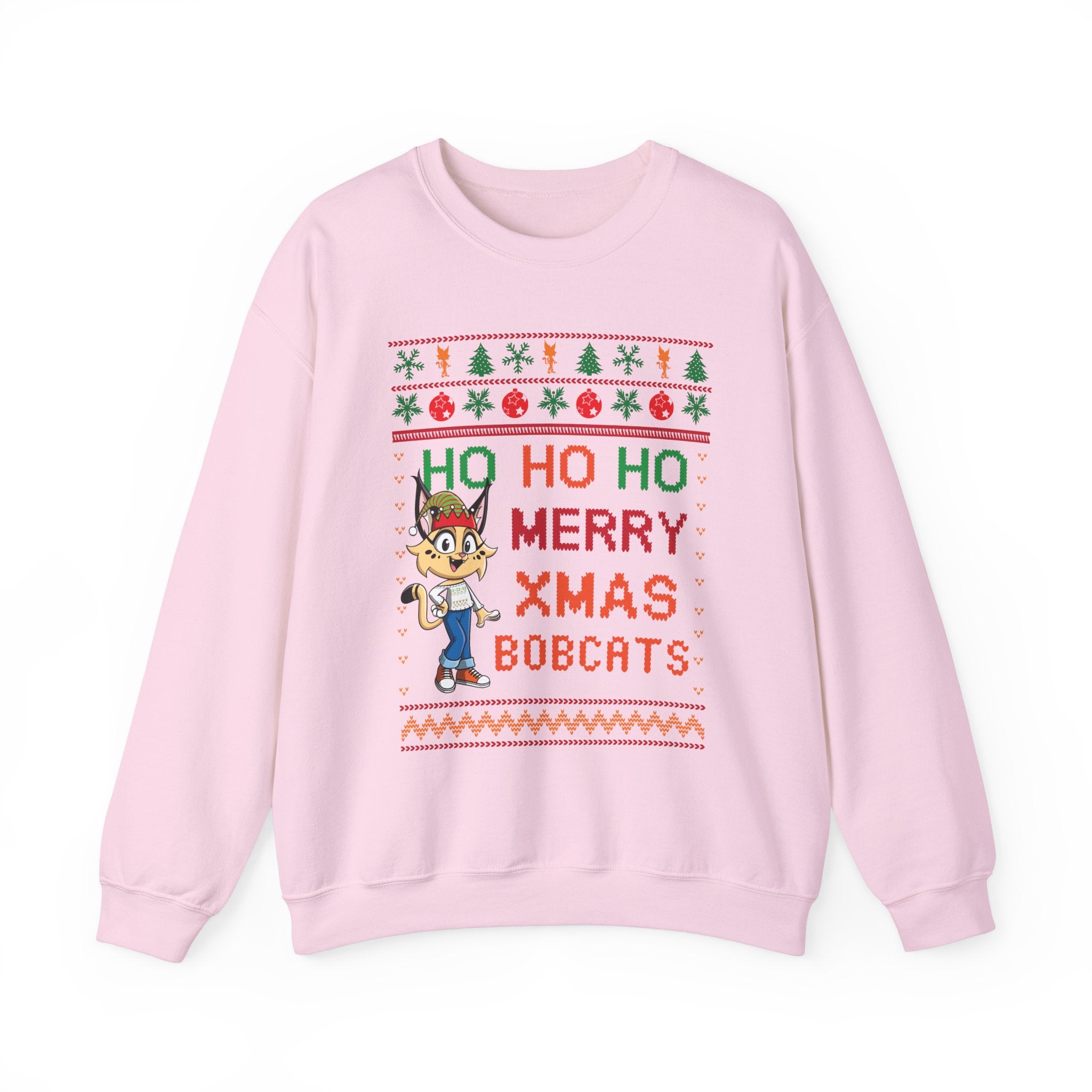 HoHoHo Ugly-xmas Girl Bobcat Sweatshirt