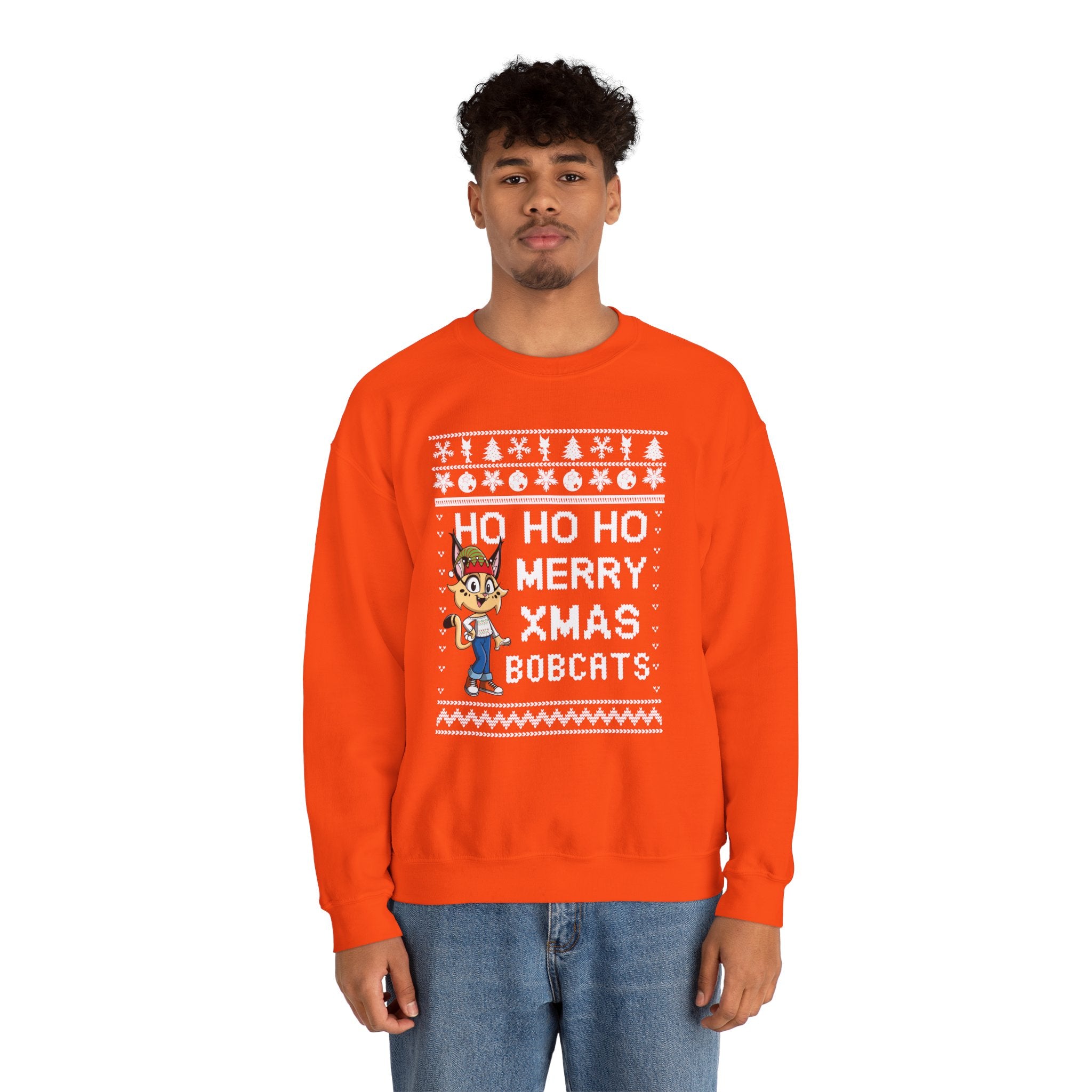 HoHoHo Ugly-xmas Girl Bobcat Sweatshirt