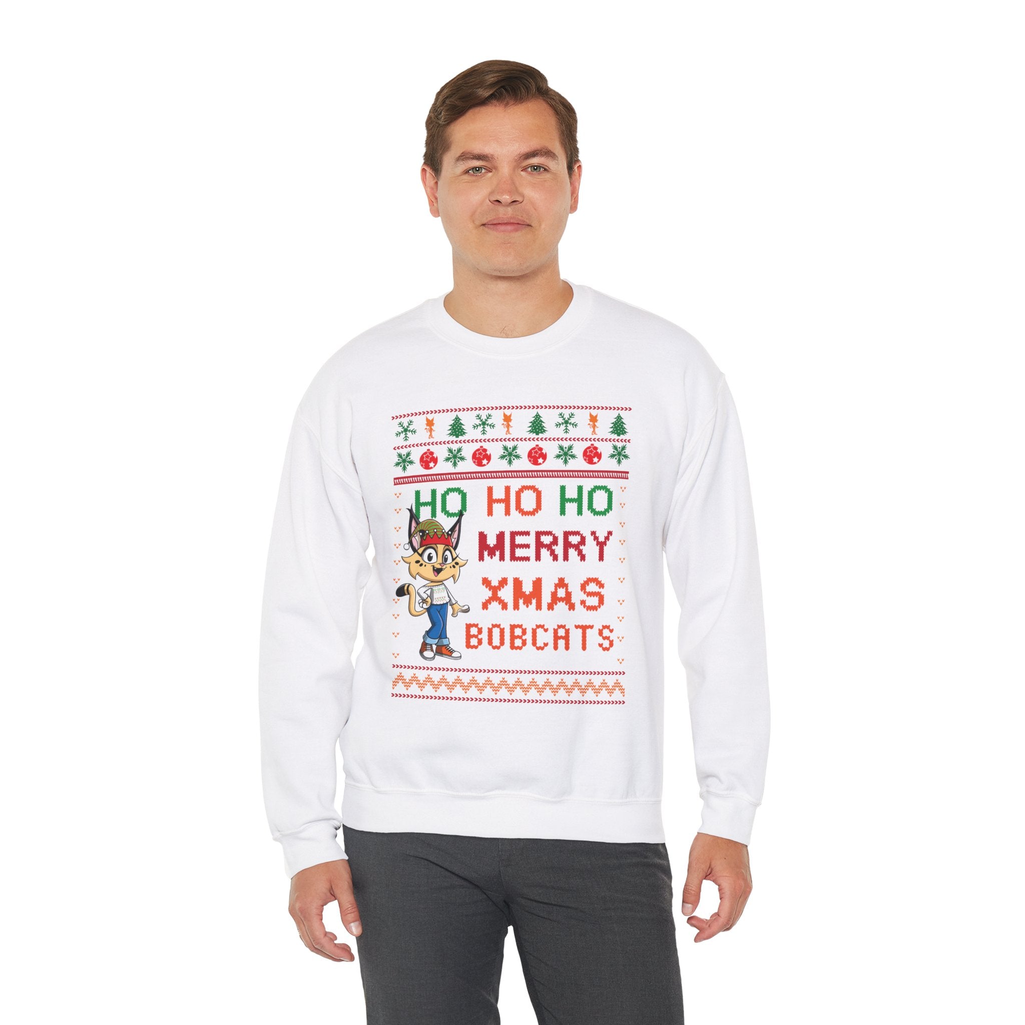 HoHoHo Ugly-xmas Girl Bobcat Sweatshirt