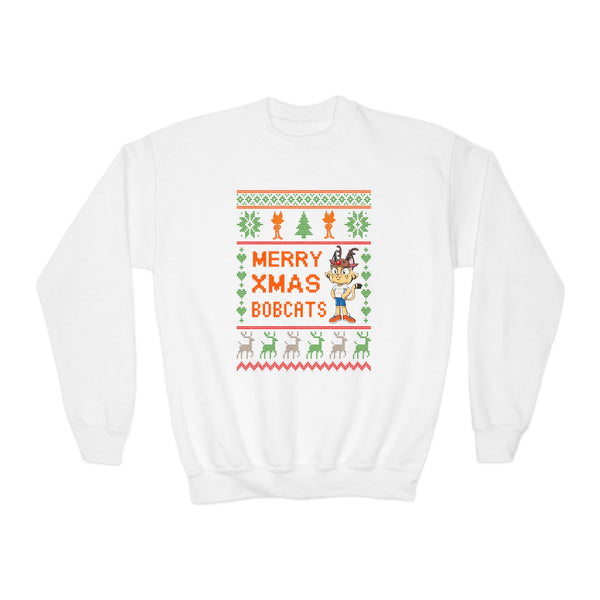 Ugly-xmas Boy Bobcat Youth Sweatshirt