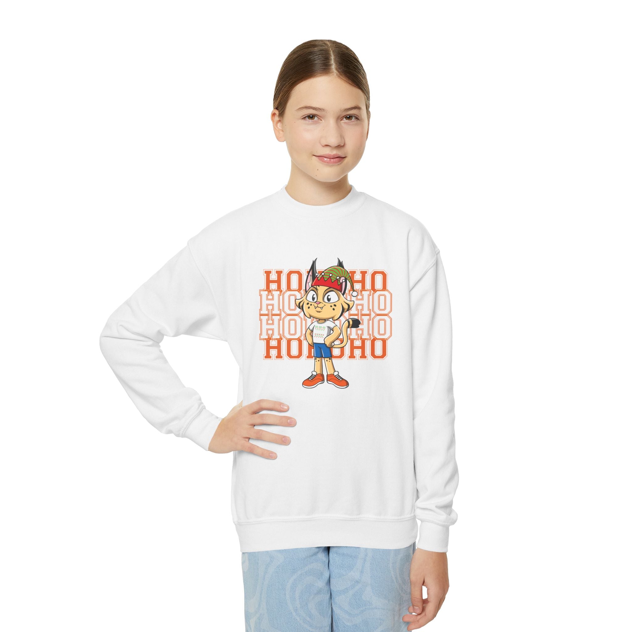 HoHoHo Boy Bobcat Youth Sweatshirt