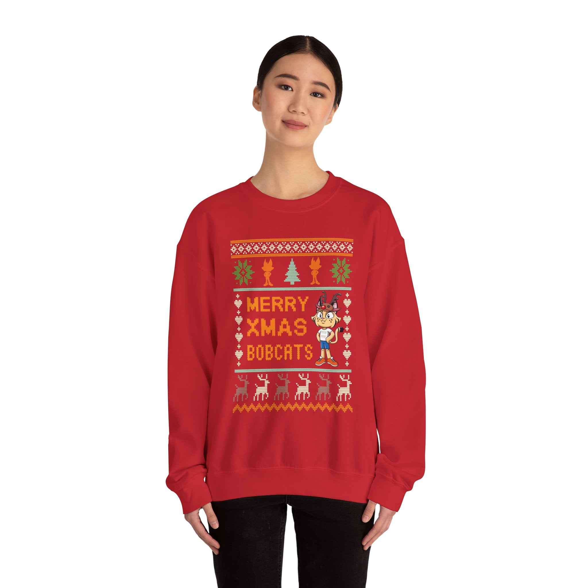 Ugly-xmas Boy Bobcat Sweatshirt