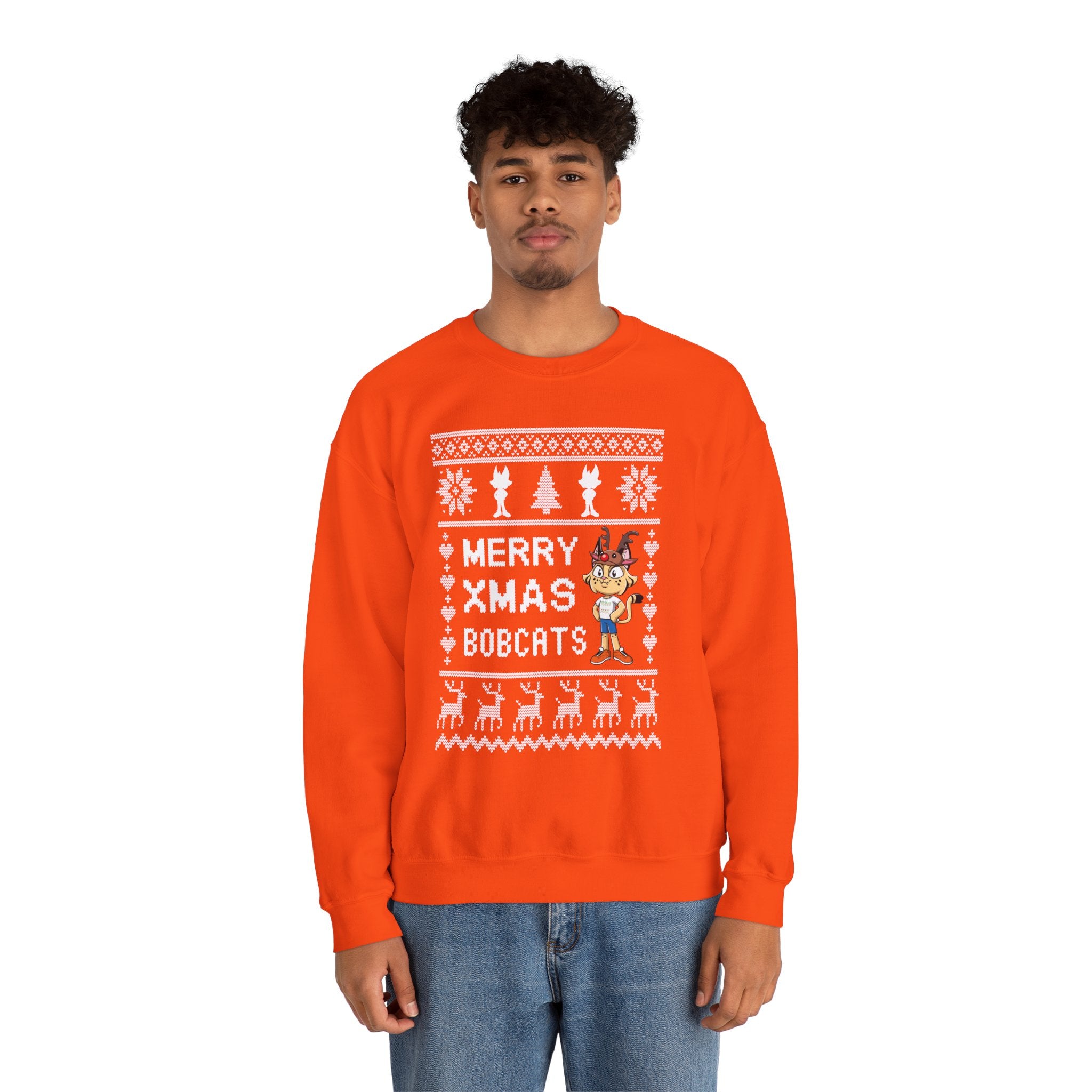 Ugly-xmas Boy Bobcat Sweatshirt