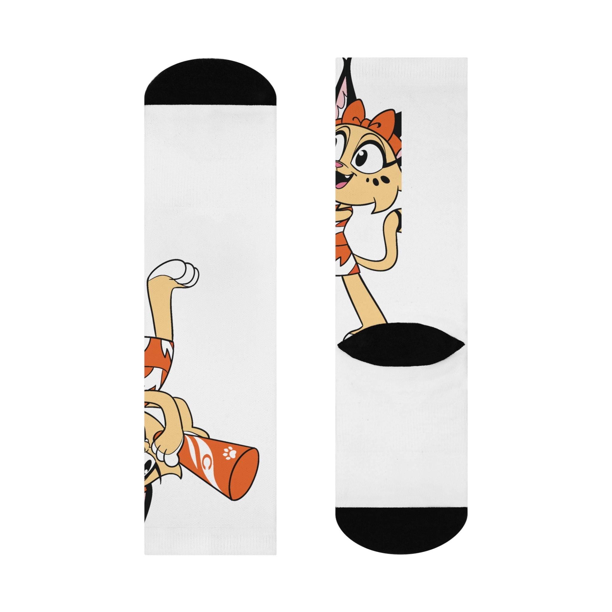 Cheer Bobcat Cushioned Crew Socks