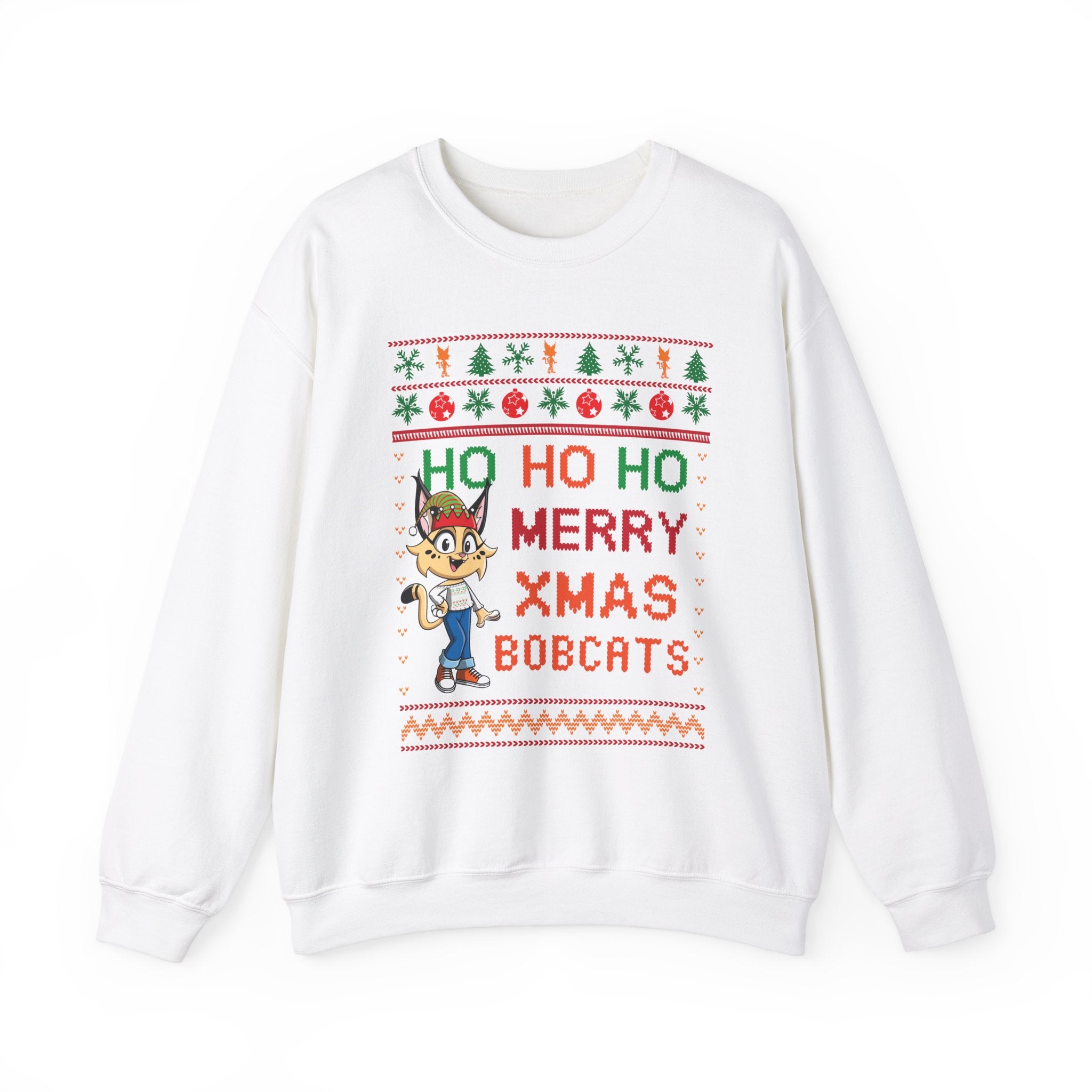 HoHoHo Ugly-xmas Girl Bobcat Sweatshirt